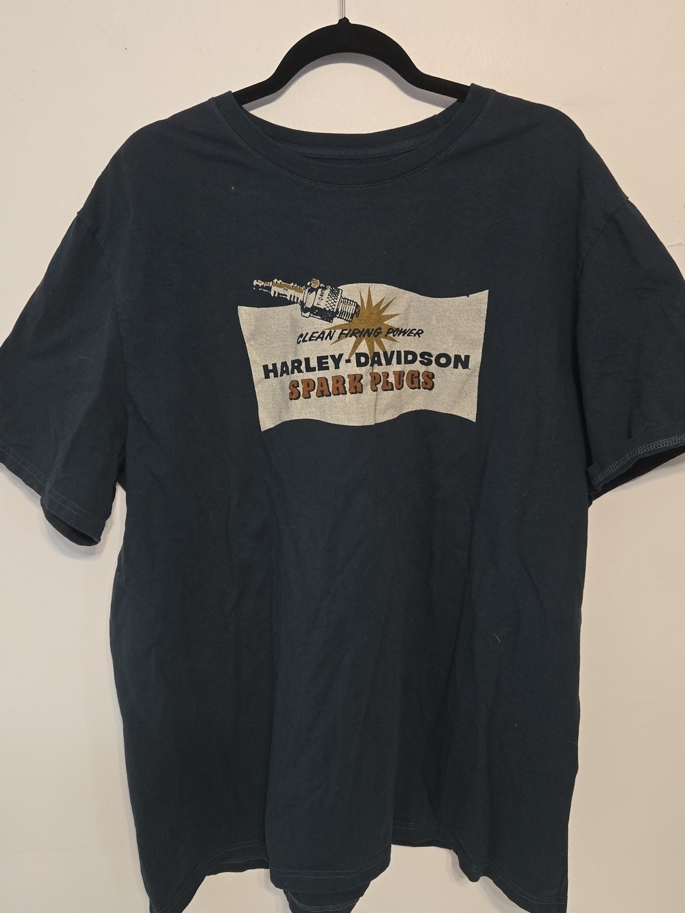 Harley-Davidson Spark Plugs Graphic Tee - Dark Navy